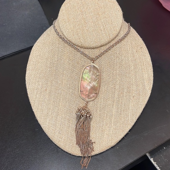 Kendra Scott Rose Gold Rayne Necklace - Picture 2 of 4